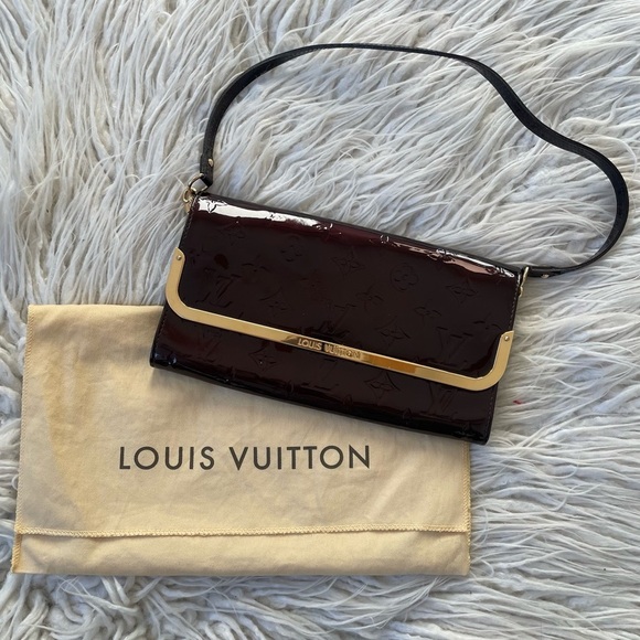 Louis Vuitton Amarante Monogram Vernis Rossmore Mm Brown Patent Leather Bag EUC - Picture 3 of 12